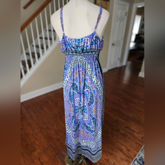 VTG 90s She's Cool Boho Maxi Dress XL - Picture 4 of 5